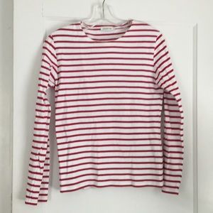 Armor Lux red striped cotton shirt